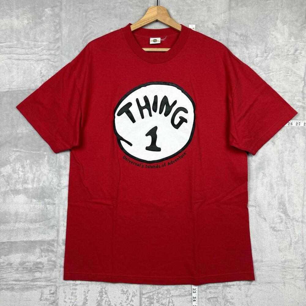Universal Orlando Thing 1 T-Shirt Sz XL Dr. Seuss Graphic Islands of Adventure